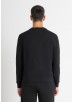 ANTONY MORATO REGULAR FIT SWEATSHIRT WITH PANTHER PRINT - BLACK