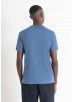 ANTONY MORATO REGULAR FIT T-SHIRT WITH TIGER PRINT - AVIO BLUE