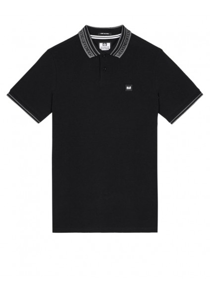 Weekend Offender Comas Polo Shirt - Black/Zinc