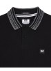 Weekend Offender Comas Polo Shirt - Black/Zinc