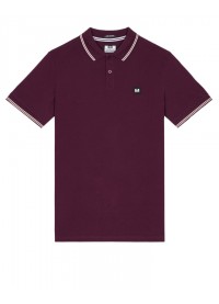 Weekend Offender Farina Polo Shirt - Acai Berry/Pale Blush