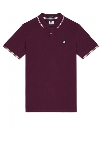 Weekend Offender Farina Polo Shirt - Acai Berry/Pale Blush