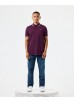 Weekend Offender Farina Polo Shirt - Acai Berry/Pale Blush