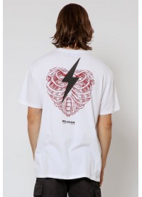 Religion Heart Bolt T-Shirt - White