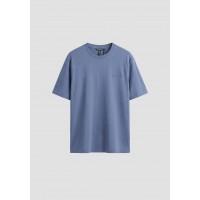 ANTONY MORATO SUPER SLIM FIT ROUND NECK T-SHIRT IN STRETCH MODAL COTTON - CHINA BLUE