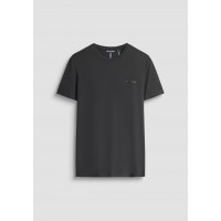 ANTONY MORATO SUPER SLIM FIT ROUND NECK T-SHIRT IN STRETCH MODAL COTTON - BLACK