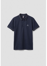 ANTONY MORATO REGULAR-FIT POLO SHIRT IN COTTON PIQUE - SOFT BLUE