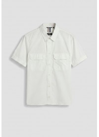 ANTONY MORATO "HANOI" REGULAR-FIT SHIRT IN COTTON AND LYOCELL POPLIN - CREAM ANTONY MORATO "HANOI" REGULAR-FIT SHIRT IN COTTON AND LYOCELL POPLIN - CREAM