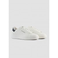 ANTONY MORATO "TRAVIS" TRAINERS IN FAUX LEATHER - WHITE