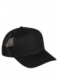 Madison Kohl MK Core Trucker 3D Embroidered Mesh Cap - Black/Black