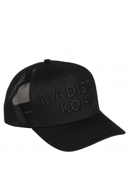 Madison Kohl MK Core Trucker 3D Embroidered Mesh Cap - Black/Black