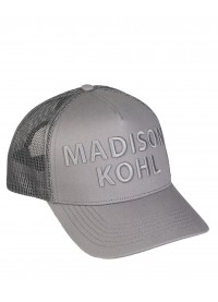 Madison Kohl MK Core Trucker 3D Embroidered Mesh Cap - Grey/Grey