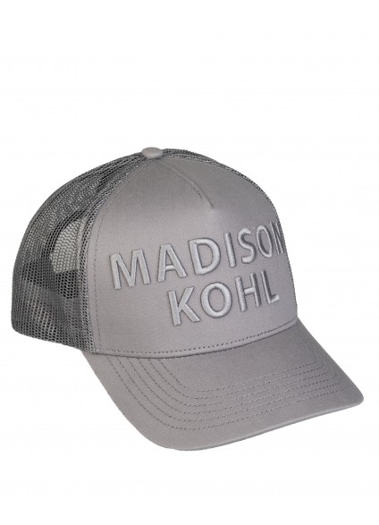 Madison Kohl MK Core Trucker 3D Embroidered Mesh Cap - Grey/Grey