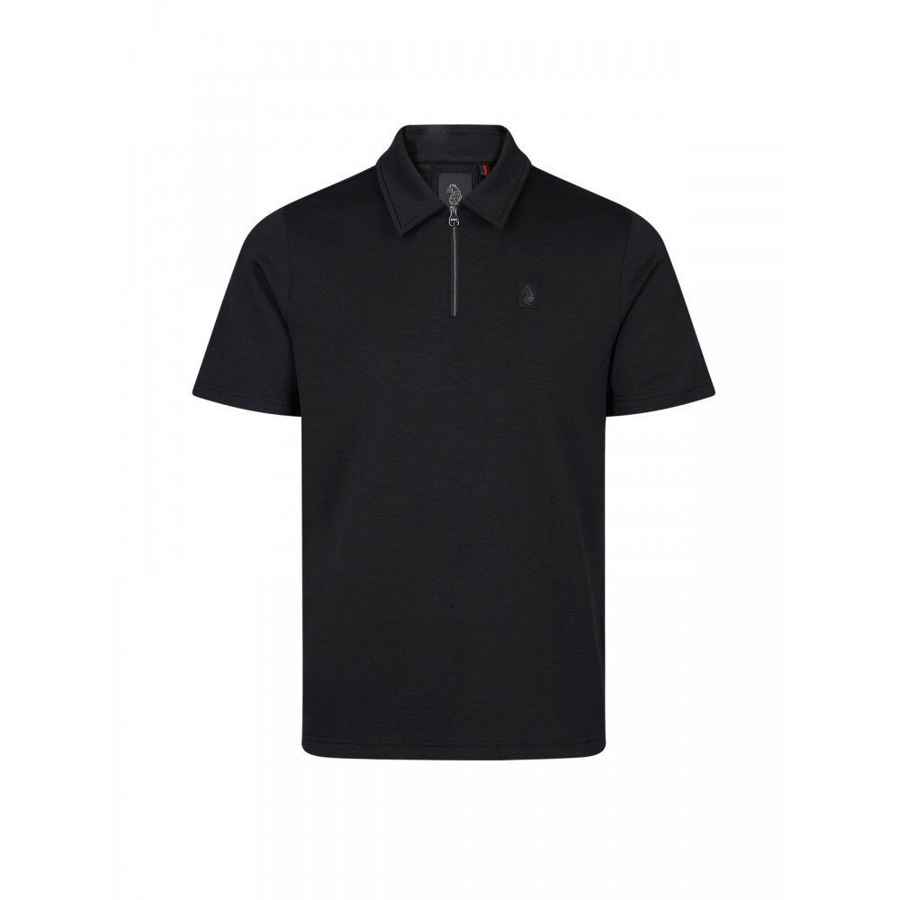 Luke 1977 Euphonic Modal Zip Polo - Black