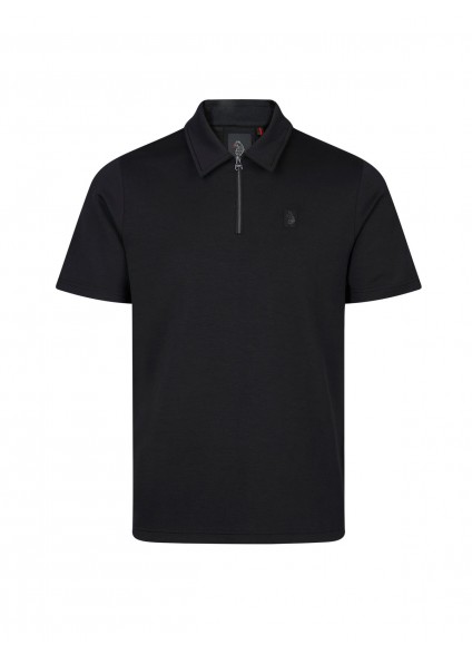 Luke 1977 Euphonic Modal Zip Polo - Black