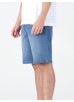 Luke 1977 Short Edward Denim Shorts - Mid Blue Wash