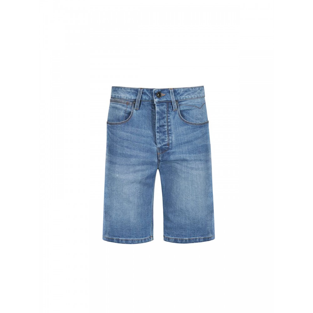 Luke 1977 Short Edward Denim Shorts - Mid Blue Wash