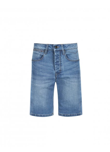 Luke 1977 Short Edward Denim Shorts - Mid Blue Wash