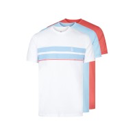 Luke 1977 Johnys 3-Pack Crew T-Shirts - Watermelon/Sky/Stripe