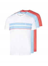 Luke 1977 Johnys 3-Pack Crew T-Shirts - Watermelon/Sky/Stripe
