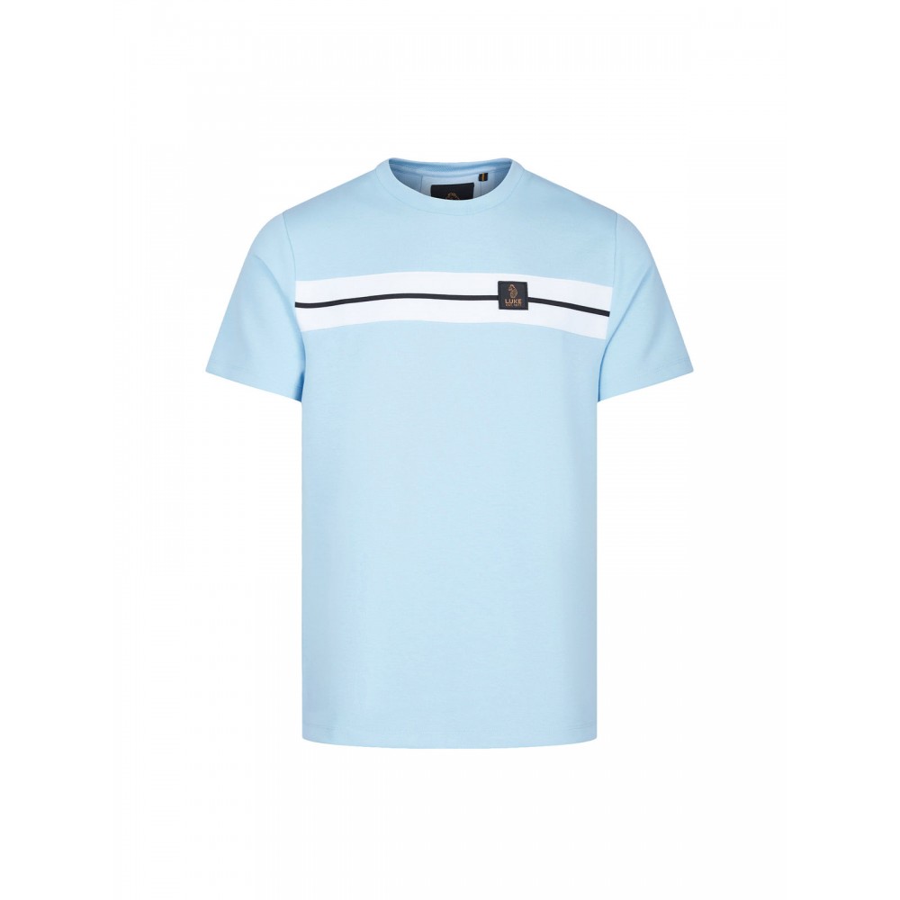 Luke 1977 Hopkins 1000 T-shirt - Sky Blue White
