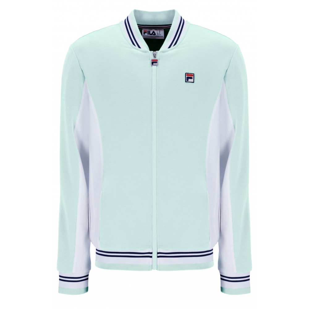 FILA SETTANTA BASEBALL TRACK JACKET - SURF SPRAY