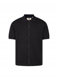 Luke 1977 Kennet Knitted Shirt - Black Luke 1977 Kennet Knitted Shirt - Black