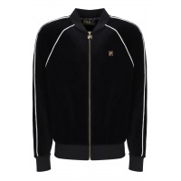 FILA FELLA VELOUR JACKET - BLACK