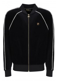 FILA FELLA VELOUR JACKET - BLACK