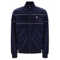 FILA VITTORIO VELOUR TRACK TOP - FILA NAVY