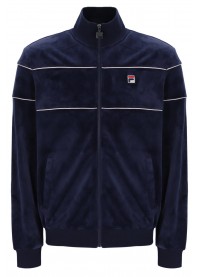 FILA VITTORIO VELOUR TRACK TOP - FILA NAVY