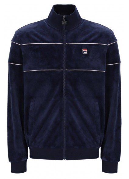 FILA VITTORIO VELOUR TRACK TOP - FILA NAVY