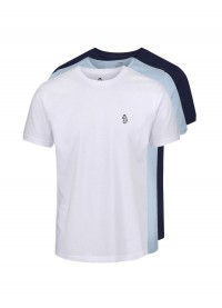 Luke 1977 Johnys 3-Pack Crew T-Shirts - Navy/Sky/White
