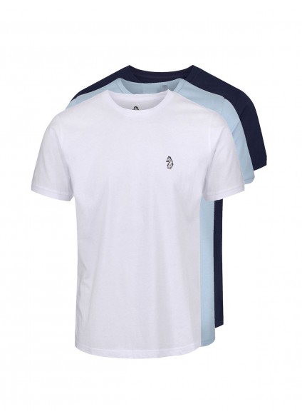 Luke 1977 Johnys 3-Pack Crew T-Shirts - Navy/Sky/White Luke 1977 Johnys 3-Pack Crew T-Shirts - Navy/Sky/White