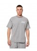 Madison Kohl MK Club Oversized T-Shirt - Washed Grey / Placid Blue