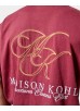 Madison Kohl MK Monogram Relaxed T-Shirt - Burgundy