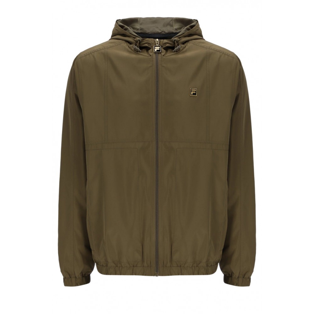 Fila Gold Ian Full Zip Windbreaker Jacket - Olive