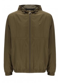 Fila Gold Ian Full Zip Windbreaker Jacket - Olive