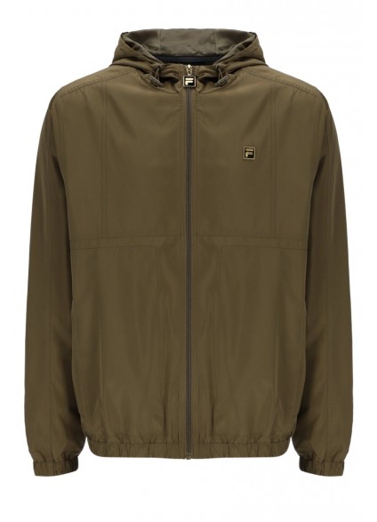 Fila Gold Ian Full Zip Windbreaker Jacket - Olive