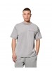 Madison Kohl MK Club Oversized T-Shirt - Washed Grey / Transcendant Pink