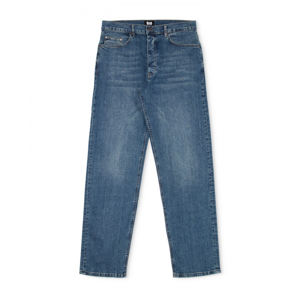 Weekend Offender Loose Fit Denim Jeans - Washed Vintage Blue