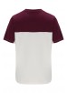 FILA TIEBREAKER TEE COLOUR BLOCK T-SHIRT - FIG