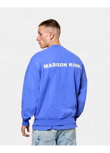 Madison Kohl MK Core Relaxed Crewneck Sweatshirt - Dazzling Blue Madison Kohl MK Core Relaxed Crewneck Sweatshirt - Dazzling Blue