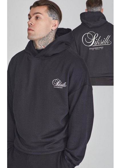 SikSilk Graphic Hoodie - Black