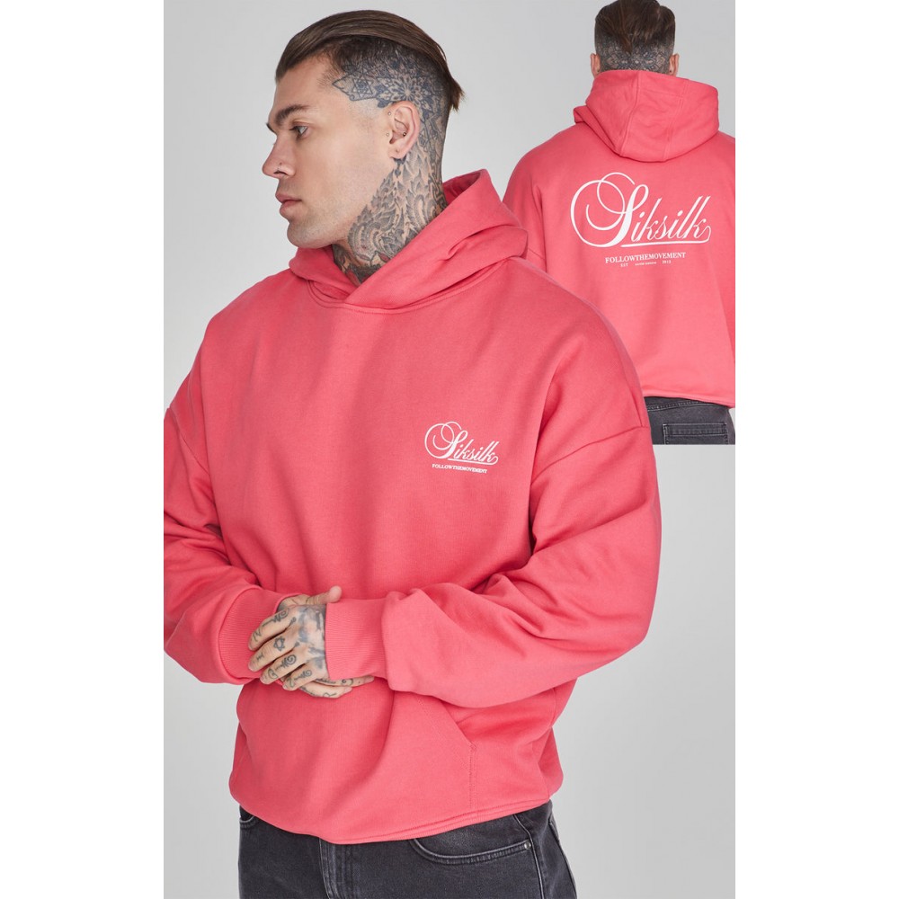 SikSilk Graphic Hoodie - Pink