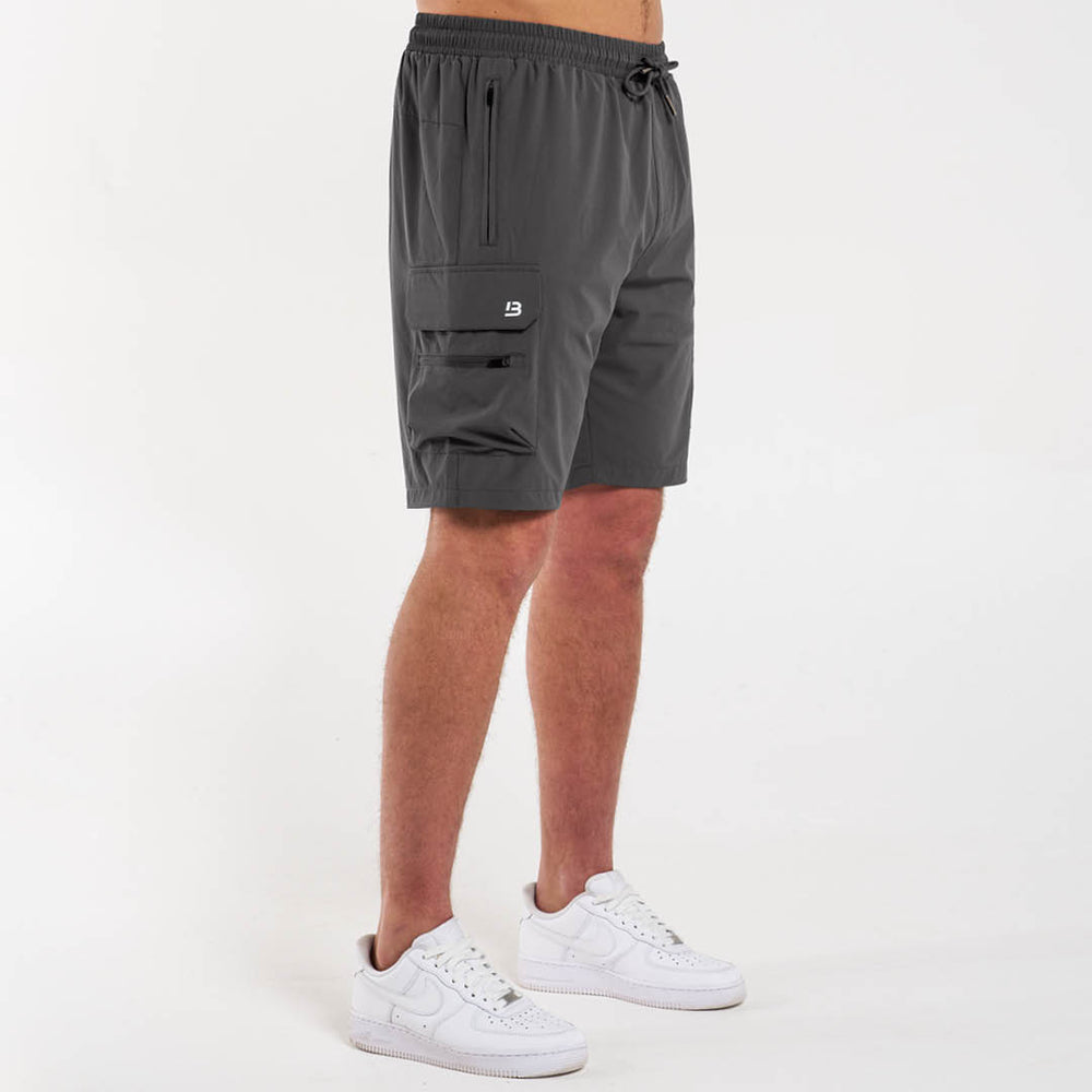 Bee Inspired Soriano Cargo Shorts - Charcoal Grey