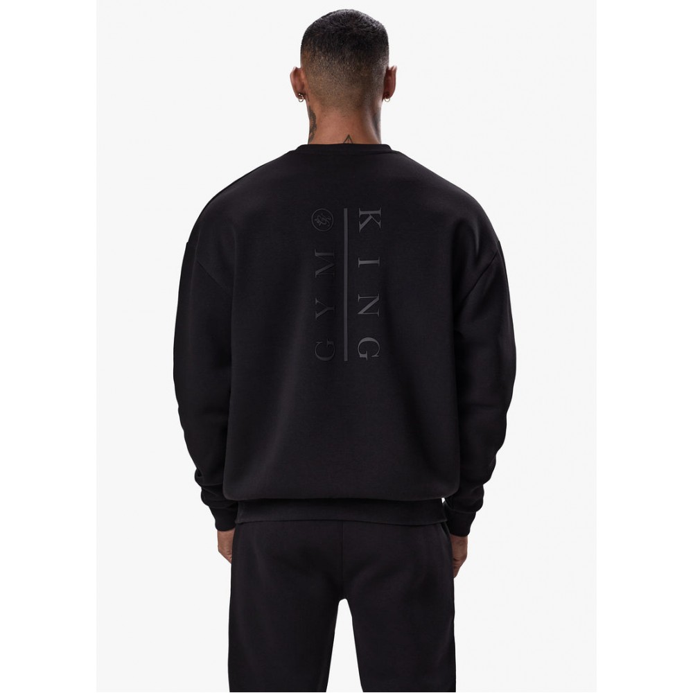 Gym King Division Crew Sweatshirt - Black