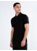 Luke 1977 Caltech Trim Tape Zip Polo - Black