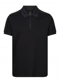 Luke 1977 Caltech Trim Tape Zip Polo - Black