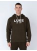 Luke 1977 Grand Soft Cotton Relaxed Fit Overhead Hoodie - Dark Green